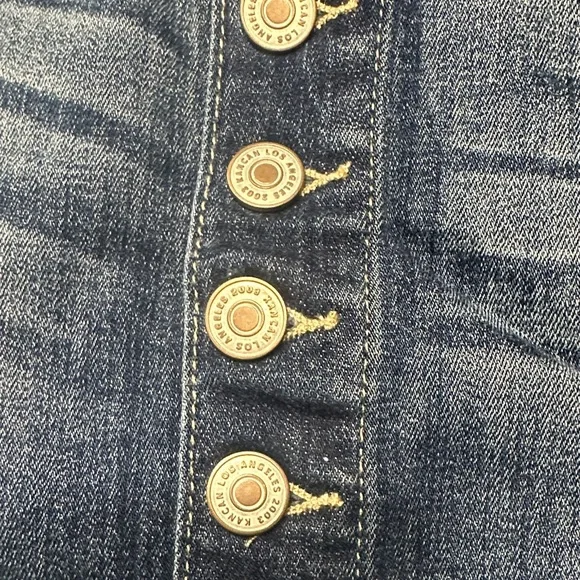 KanCan Dark Blue Denim Button-Up Mini Skirt - Picture 7 of 7